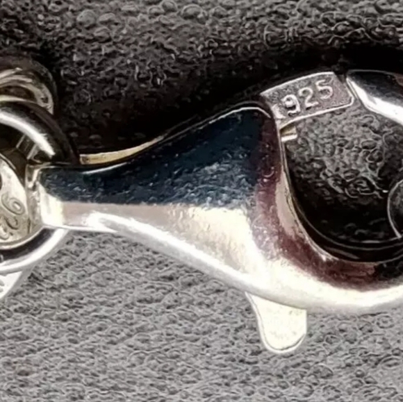 Estate Arte d'Argento Italy Sterling Silver 925 Brushed Disc Circle Necklace 20” - Picture 7 of 9